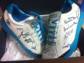 SolheimCupEuro's tweet photo. Good morning! Fancy this pair of @ECCO_GOLF shoes? Re-Tweet now to have chance to win #europride. Comp ends 24th Oct http://t.co/QaiTXVFdZN
