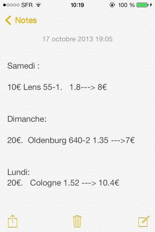 CMPronos's tweet image. Vous voyez la date, c'est ce que j'ai fais ce week end !!