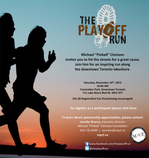 Let's hit the streets for a great cause!! #toronto #november #playoffrun