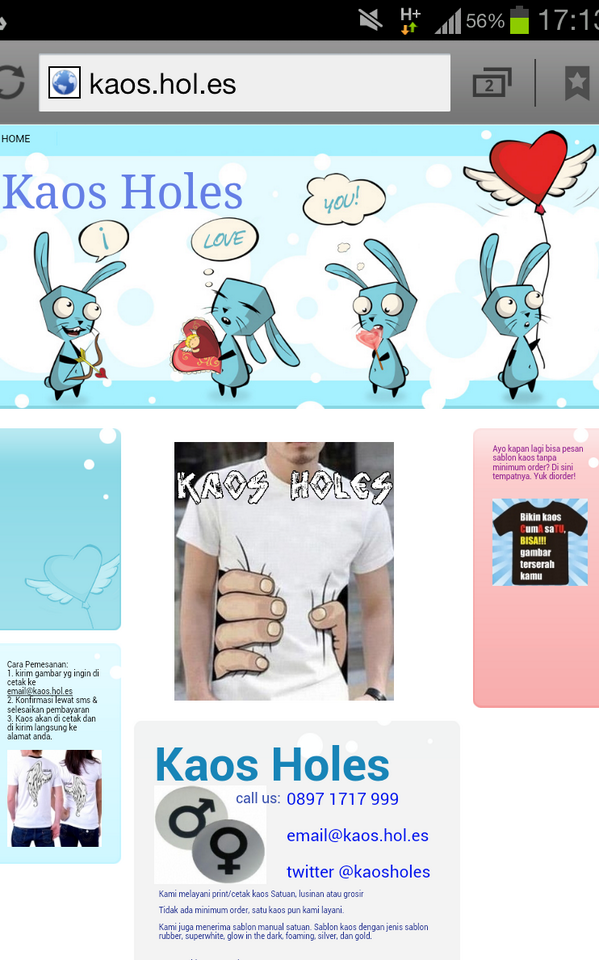 kaosholes's tweet photo. Ini dia tampilan website kami http://t.co/AQOVbylquj http://t.co/3CgqgM8IZD