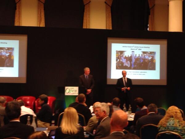 aj_josey's tweet image. Paul Simmonds and Allen Brown presenting on 10 years of success of the Jericho Forum #oglon
