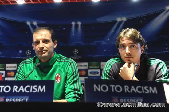 acmilan's tweet photo. Allegri: "We must try to be very aggressive and not to leave Barça any spaces". http://t.co/rt52mAZbPb http://t.co/M6l7Es25uD
