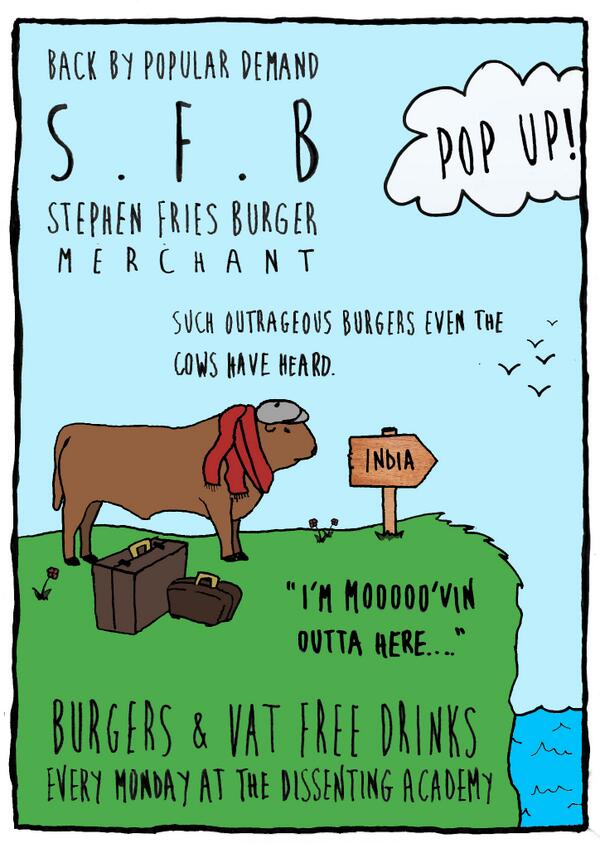 Mooooo've on over to the DA today for #burgermonday with @stephenfriesmmm & VAT drinks @eathackney @hackneybubble