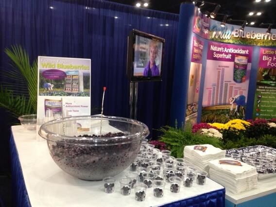 WildBBerries's tweet photo. Go Wild #FNCE2013 booth 1732 - serving up #wildblueberries and healthy benefits. http://t.co/e5BqTdFmig