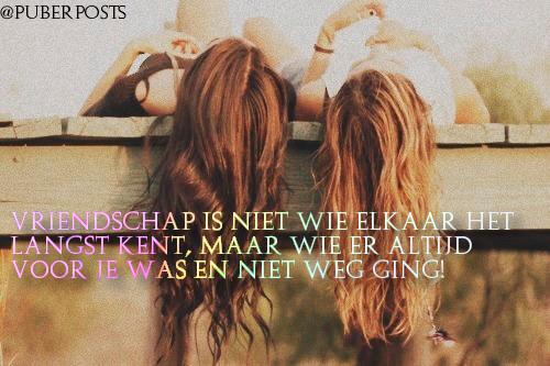 Vriendschap..