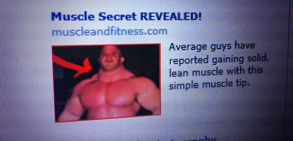 DecPierce's tweet image. This Facebook ad cheering me up today. "If you want to look like a peanut in a neck brace...!!"