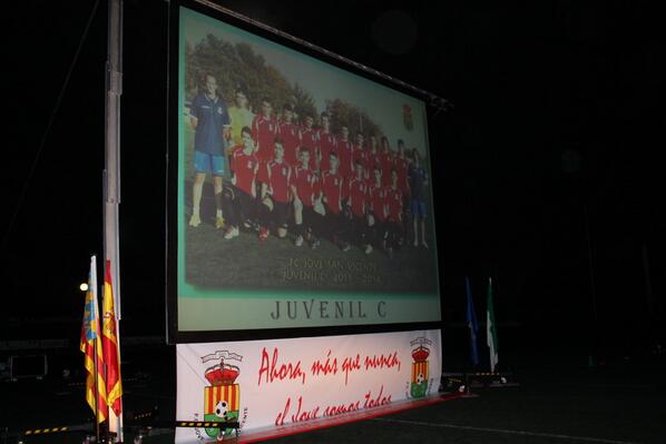 El viernes pasado estuvimos en la Presentación del <a href="/jovesanvicente/">C.D. Español de San Vicente</a>