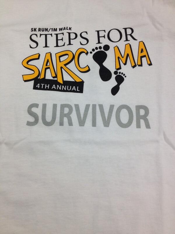 DublinDBA's tweet image. Making shirts for a great cause #stepsforsarcoma