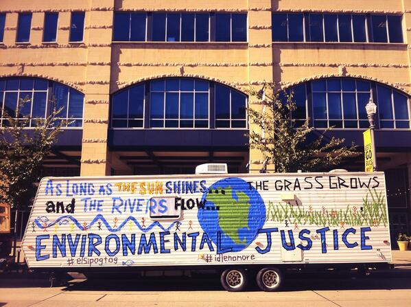 HighTechAztec's tweet photo. The Katrina, Rita Tarball Express @ #powershift http://t.co/TgLh8J118C
