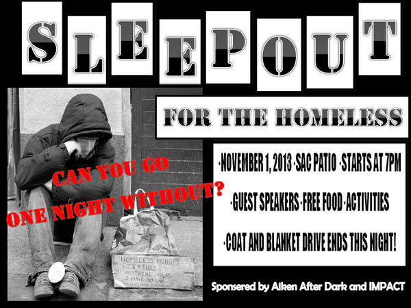 USCAImpact's tweet photo. It is that time again for Sleepout For the Homeless! #usca #sleepoutforthehomeless http://t.co/jYVEjaaeq3