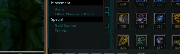 moobeat's tweet photo. Two new "Special" item options in the shop - Gold Income and Trinket .  #PBE http://t.co/STRalzfEr1