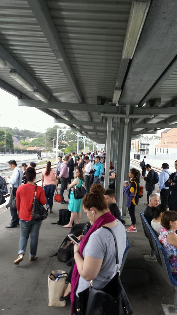 supermario200's tweet image. I've never seen Padstow train station so full !!! #cityrail #nsw #timetablechanges #TrainDelay #nsw #shittyrail