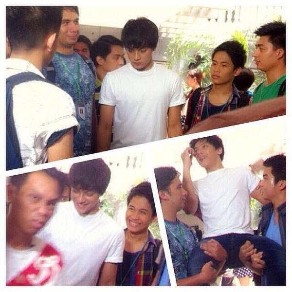 ItsMheDiane's tweet photo. @fontillaspau @KathNielLov3rs Daniel Padilla in white t-shirt. Omg. :"> #G2BLevelUp http://t.co/EllX1O6bPM