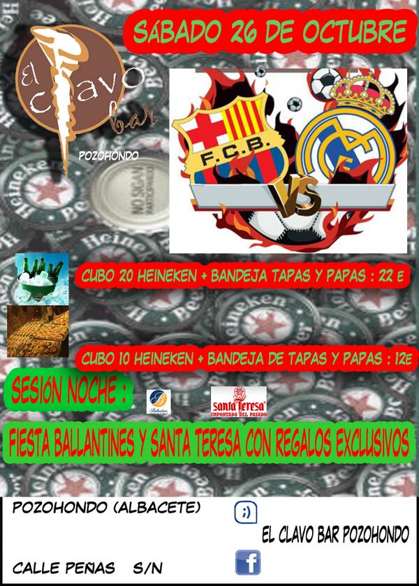 clavobarpzh's tweet photo. Cuenta atrás. Cubos frescos, tapeo, grandes marcas, regalos, fiesta, música, amigos...q más necesitas?? No faltes. http://t.co/llT7xxzXD0