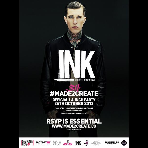 Enjoyed reading about @FACTORY311's #MADE2CREATE campaign in our last Photography issue? Launch party Friday!