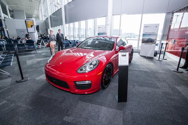If you're at the airport, take a look at the 2014 Porsche Panamera - Gate D20, Terminal 1. <a href="/TorontoPearson/">Toronto Pearson</a> #Pana...