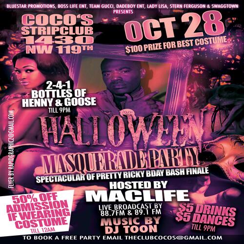 StripClubCocos's tweet photo. @maclife_g confirmed Host for @YellaBoy Bday Bash Oct 28th at Cocos. http://t.co/d9dvYoE8CH