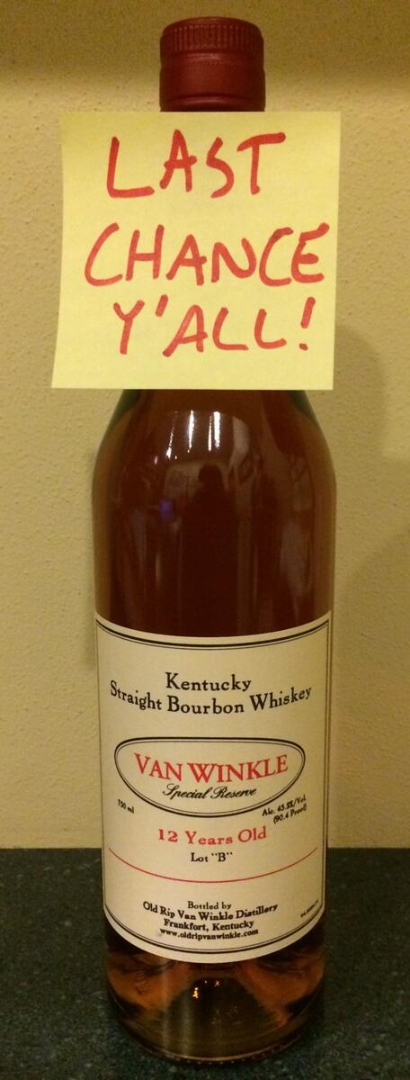 rayswine's tweet photo. Last chance y'all: FOLLOW @rayswine &amp; RT 4 chance to WIN #pappyvanwinkle 12 yr #bourbon! Winner picked tomorrow! #MKE http://t.co/c4iiNpFMFL