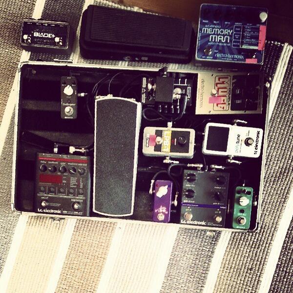 My current Pedalboard and the pedals I can no longer fit on the board #geartalk #gearaholics #tonefordays #Pedalb...