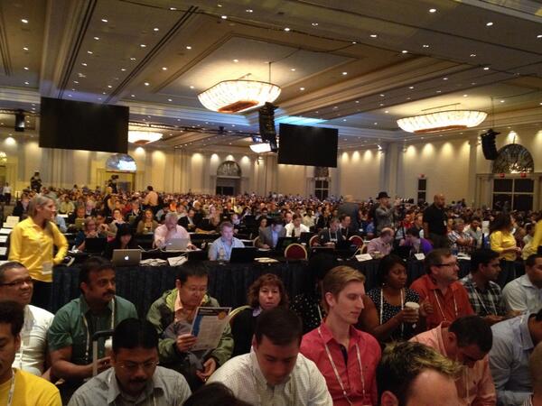 OMG! Is #SAPTechEd almost as big as #SAPphire? Photo is only 25%!
