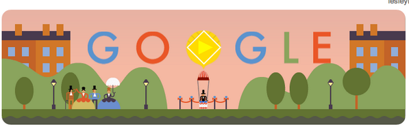 lesleymorphy's tweet photo. Checkout @google 's homepage today - their animated banner is adorable! http://t.co/GX016n2RCr
