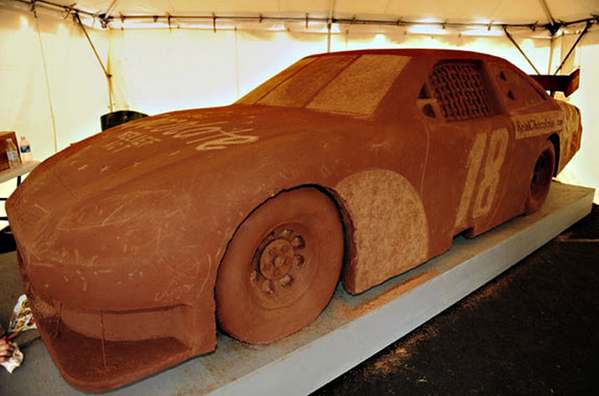 This #Toyota #Camry looks sweet! Here's a whole NASCAR made of chocolate. Like? (via <a href="/designboom/">designboom</a>) Captions please!