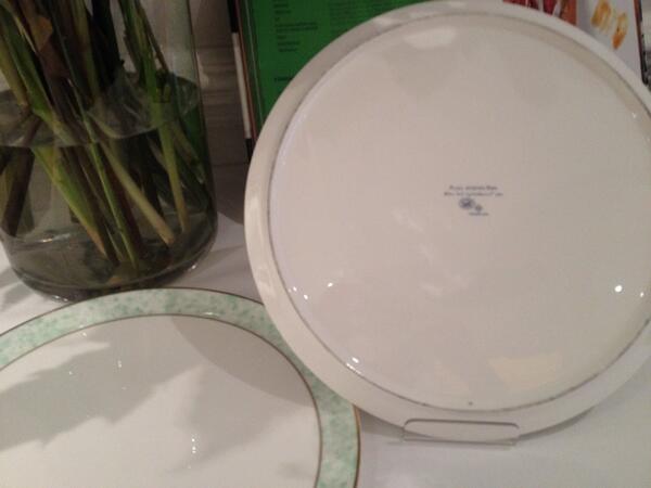 So Proud !! New show plates from #PlazaAtheneeParis by #hermes only for @GauthierSoho @Damian_s_p @GerardVirolle