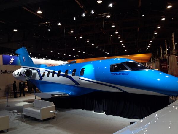 ExecjetMobile's tweet image. #NBAA2103 Sneak Peak Pilatus PC24