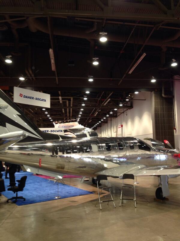 ExecjetMobile's tweet image. #NBAA2103 Sneak Peak Polished TBM Socata