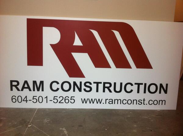 surrey_digital's tweet image. Printed this sign today for @RAMCONSTbc &amp;amp;mounted to PLYWOOD!Contact us for a quote! From DESIGN to INSTALL #SurreyBC