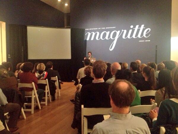 MoMATalks's tweet image. happening now: #Magritte La Ligne de vie @MuseumModernArt