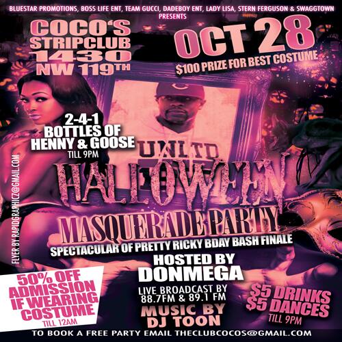 StripClubCocos's tweet photo. @DAREALDONMEGA confirmed Host for @YellaBoy Bday Bash Oct 28th at Cocos. http://t.co/YZj24NUNnJ