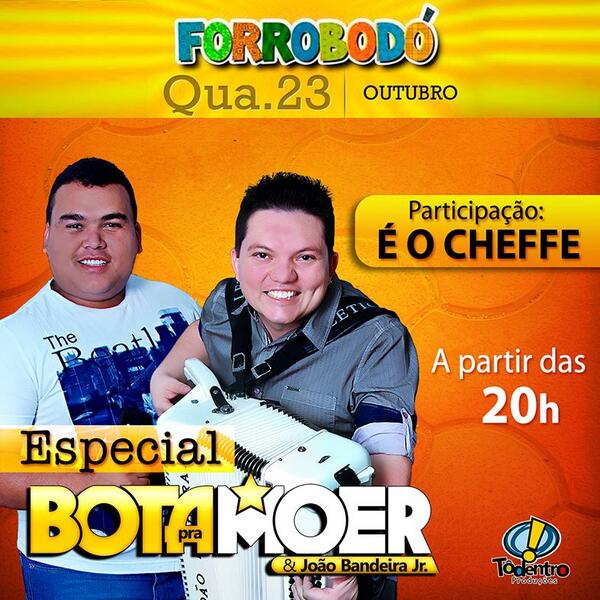 E Amanhã Todo Mundo Ligado No Forrobodó! Simbora Curtir A Mais Dançante do Brasil! Cuida <a href="/MarceloMEM/">Marcelo F Meireles</a> !