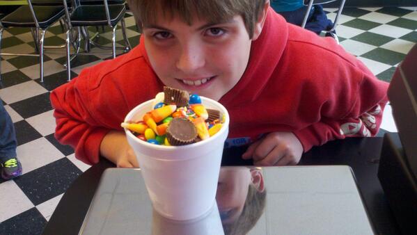 Thanks Justin for stopping in and trying the latest State Fair fare-
CottonCandy,OrangeDreamsicle,CandyCorn,Doughnuts