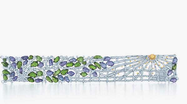 In this bracelet, rays of morning sun illuminate a tapestry of hand-carved gems #TiffanyIcons