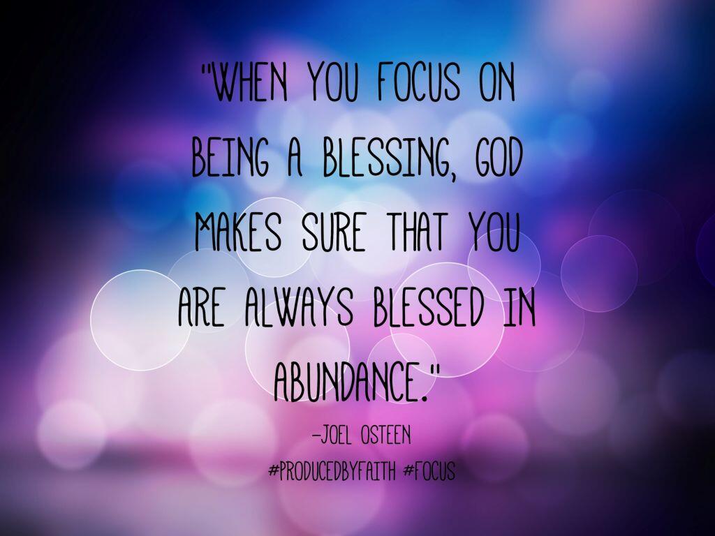 DeVon Franklin on Twitter "“When you focus on being a blessing God makes sure that you are always blessed in abundance