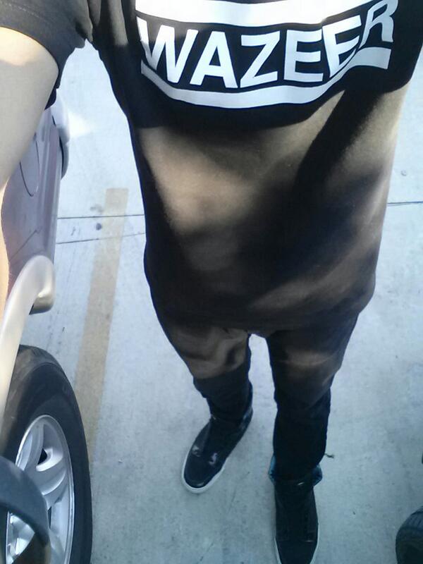 Rockin' my #WAZEER shirt courtesy of my bro @WazeerTheGreat  #MyWay #EvolutionOfMusic #Killem #AllBlack