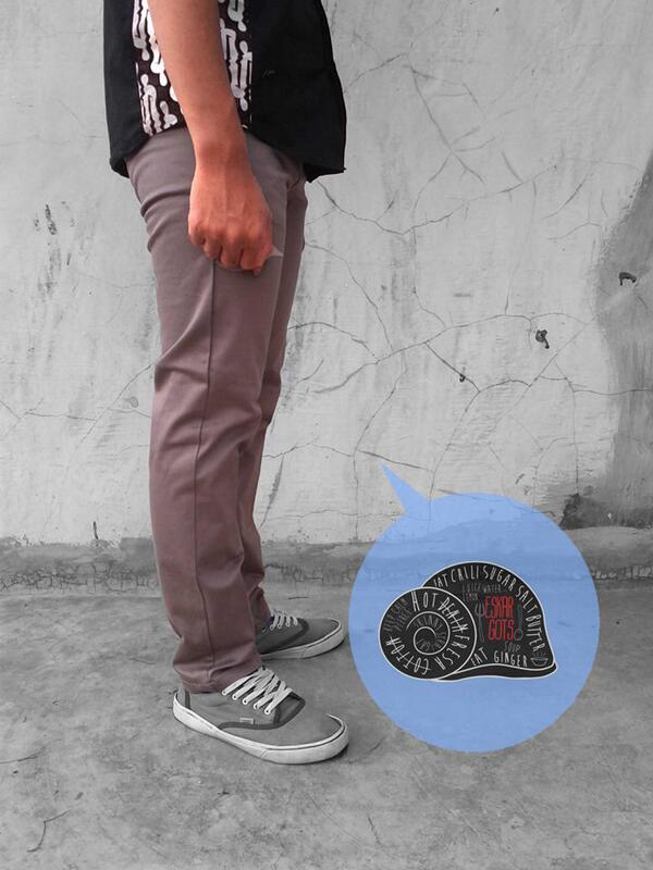 #Eskargots Chino Pants | Material: Twill  stretch | Size: 30,32,34 | IDR.150k | Kode: Hot Water