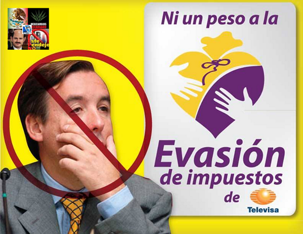 ransbu's tweet photo. #NiUnPesoMás Para la evasión de impuestos de televisa. http://t.co/2toL9N8kzx