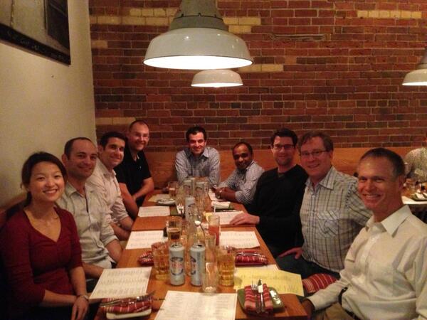 TorontoMSKRads's tweet photo. Division dinner last week. http://t.co/itEz1Au5ar