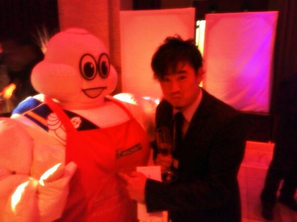 Meting the Michelin Man in the "rubber" at the 2014 SF Michelin Guide Gala!  Thank you #MichelinStars!
