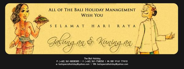 TheBaliHoliday's tweet photo. All of The Bali Holiday management wish you a peaceful celebrations on Galungan &amp; Kuningan http://t.co/B4w2kjcj74
