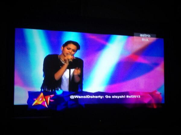 WanoiDoherty's tweet image. Adakah ini jodoh kita aisyah? Akakakaa. #af2013