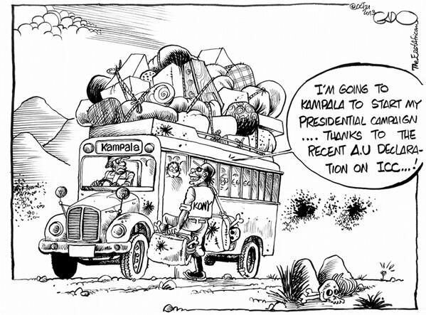 Johnkabanza's tweet image. This Gado cartoon is just classic. Hehe. Ati Kony to run for president. #Kony2016 http://t.co/Oohp5ZaLn2"
