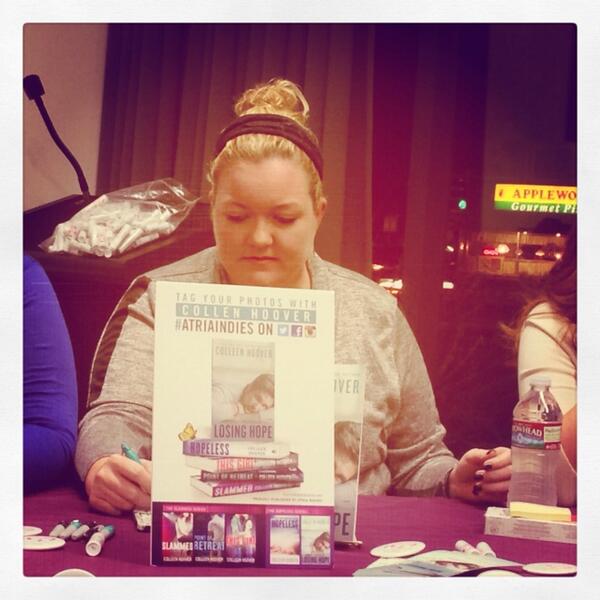 tarataterbeans's tweet image. CAUGHT!!! @colleenhoover doodling away. #atriaindies @atriabooks #authorsbehavingbadly