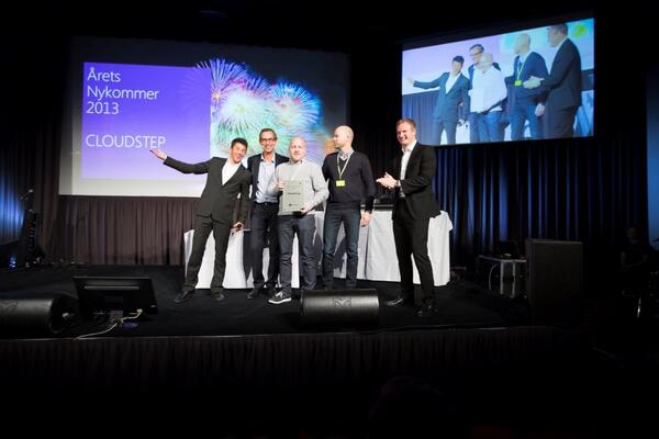 BStafseth's tweet photo. Cloudstep. Årets nykommer 2013! Microsoft Norge. #office365 http://t.co/SmBECmKFRO