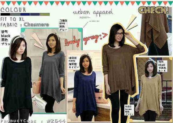 Loose Cashmere Top_mat: cashmere lembut_ecer@68rb_Recommended