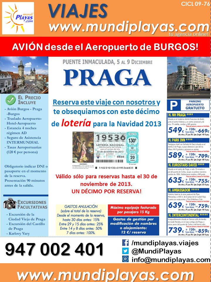 PUENTE DE DICIEMBRE ... SALIDA DESDE BURGOS CON MUNDIPLAYAS - Foro Ofertas Comerciales de Viajes