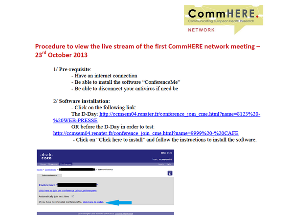 ricercamedicina's tweet photo. 1° #CommHERE Network Meeting per coordinatori di progetti europei Health: seguiteci!     Istruzioni1 http://t.co/HoNGaZY0Ik