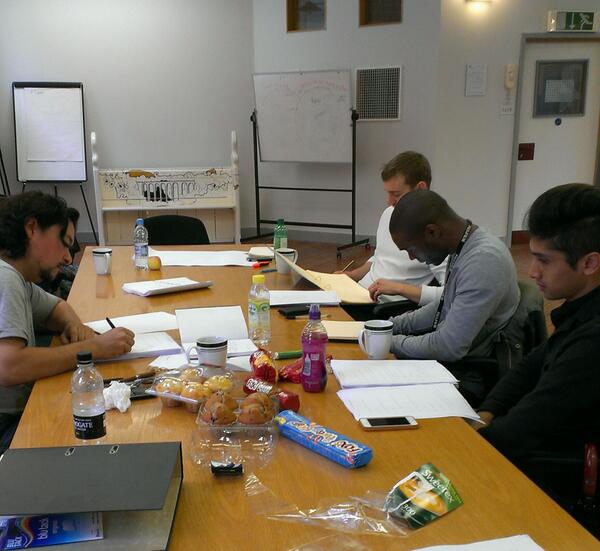 WhereYouFromUK's tweet photo. And so it begins. First read through. Done! http://t.co/SneAWMTqAl
